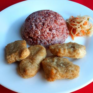 Rice Vegan Nuggets at only ₱165 at Wellnessland Vegetarian Cafe in Cebu