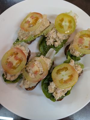 Avocado salad toast at Wellnessland Vegetarian Cafe in Cebu