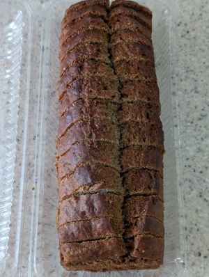 Banana bread at Wellnessland Vegetarian Cafe in Cebu