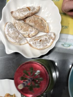 Baked dumplings 🥟 (little salty) at Wellnessland Vegetarian Cafe in Cebu