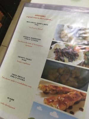 menu at Wellnessland Vegetarian Cafe in Cebu