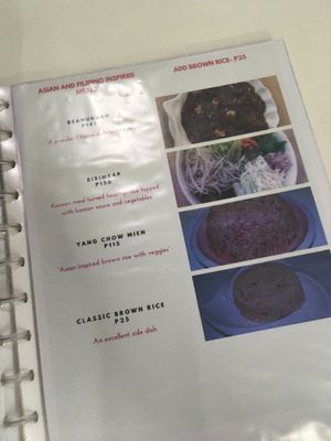 menu at Wellnessland Vegetarian Cafe in Cebu