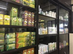 tea & toiletries at Wellnessland Vegetarian Cafe in Cebu