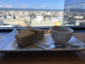 Dessert  at Kyotofu Fujino in Kyoto