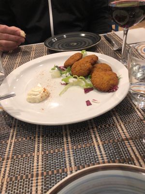 Very tasty basically a falafel type appetizer  at Ma va' in Rome