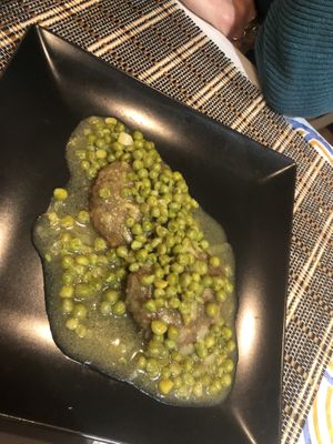 Very succulent lentil burgers (I think!)  at Ma va' in Rome