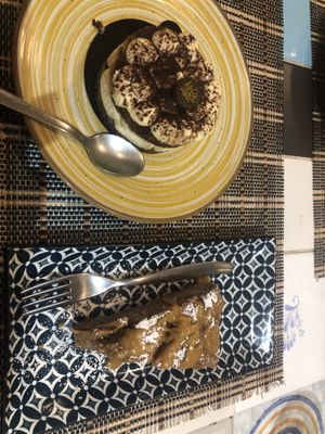 Light n lovely tiramisu and apple cake   at Ma va' in Rome