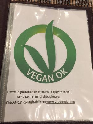 Vegan ok  at Ma va' in Rome