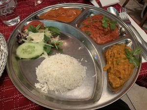 Vegan thali  at Holy Cow - Soder in Stockholm