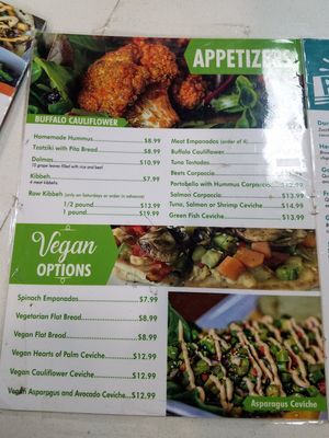 Menu at Greens & Lemons in Mission