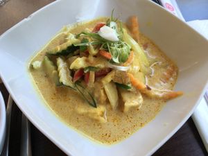 Tofu with coconutcurry at La Baie du Dragon in Marseille