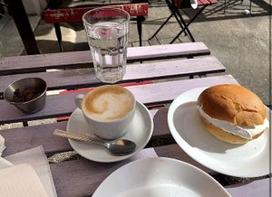 Coffee and cake at Breaking Bread Bistrot in Rome
