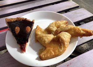 Vegan cakes at Breaking Bread Bistrot in Rome