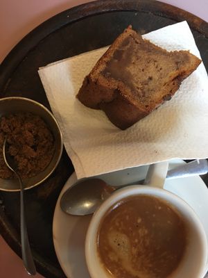  dark chocolate+khaki loaf at Breaking Bread Bistrot in Rome