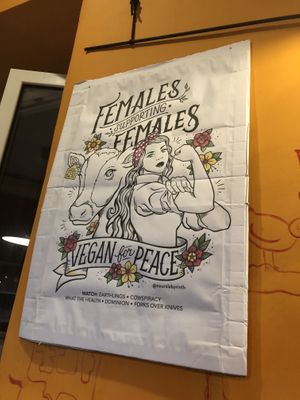 Artwork in restaurant  at Breaking Bread Bistrot in Rome