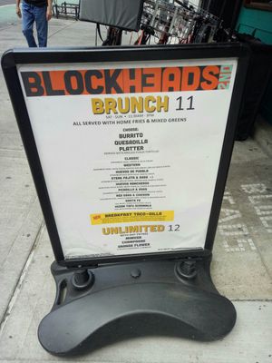 Sign at Blockheads - Midtown East in New York City