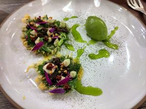 Tempura at La Table du Marche in Bergerac