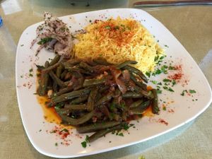 Green bean stew! at Pita Paradise in Cocoa Beach