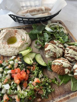 Falafel plate  at Pita Paradise in Cocoa Beach
