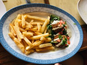 Falafels & fries  at Pita Paradise in Cocoa Beach
