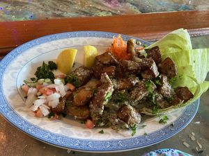 Spicy potatoes  at Pita Paradise in Cocoa Beach