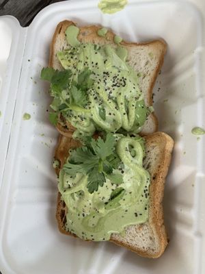 Green Goddess Toast  at The Green Cat in Virginia Beach