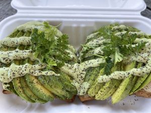 Avocado Toast  at The Green Cat in Virginia Beach