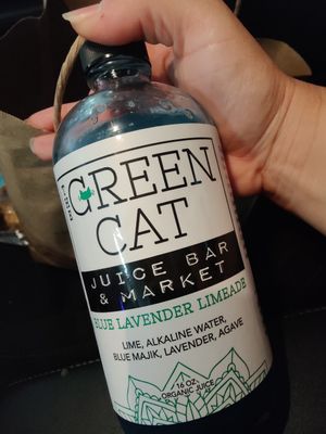 Bottled limeade at The Green Cat in Virginia Beach