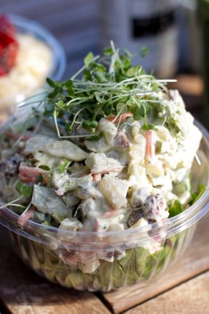 No Chix Salad  at The Green Cat in Virginia Beach