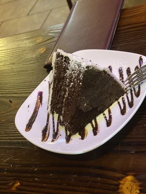 Cannoli Cake at 3 Brothers Vegan Cafe in Copiague