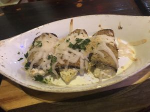 Eggplant Parmesan  at 3 Brothers Vegan Cafe in Copiague