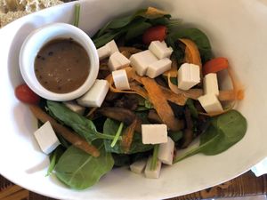 Baby Spinach salad  at 3 Brothers Vegan Cafe in Copiague