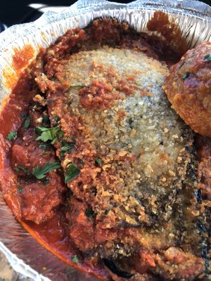 Vegan eggplant  at 3 Brothers Vegan Cafe in Copiague