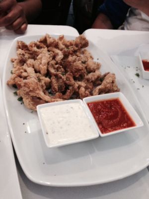 Calamari at 3 Brothers Vegan Cafe in Copiague