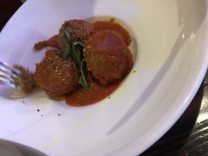 Vegan meatball  at 3 Brothers Vegan Cafe in Copiague