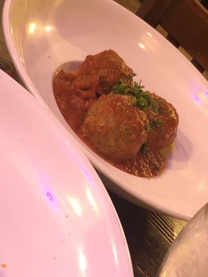 Vegan meatball  at 3 Brothers Vegan Cafe in Copiague