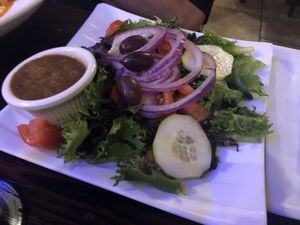 Salad  at 3 Brothers Vegan Cafe in Copiague
