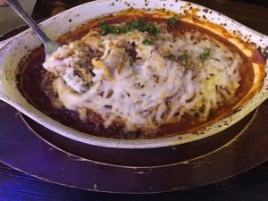 Eggplant vegan Parmesan  at 3 Brothers Vegan Cafe in Copiague