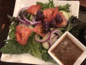 Salad  at 3 Brothers Vegan Cafe in Copiague