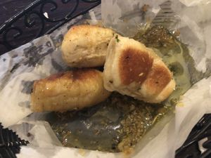 Garlic bread  at 3 Brothers Vegan Cafe in Copiague