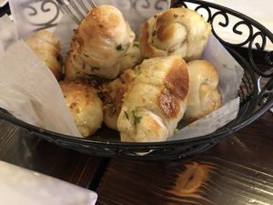 Garlic bread at 3 Brothers Vegan Cafe in Copiague