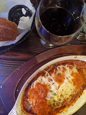 Lasagna at 3 Brothers Vegan Cafe in Copiague