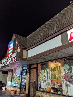 Exterior at 3 Brothers Vegan Cafe in Copiague