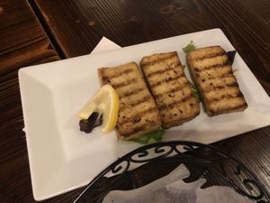 Grilled tofu  at 3 Brothers Vegan Cafe in Copiague