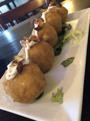 Fried Mac and Cheese Balls   at 3 Brothers Vegan Cafe in Copiague