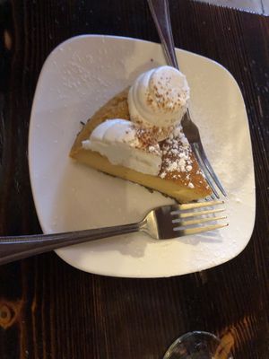 Pumpkin vegan cake   at 3 Brothers Vegan Cafe in Copiague