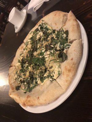 Bianca - no oil no mozzarella , with basil instead   at 3 Brothers Vegan Cafe in Copiague