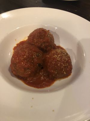 Vegan meatball   at 3 Brothers Vegan Cafe in Copiague