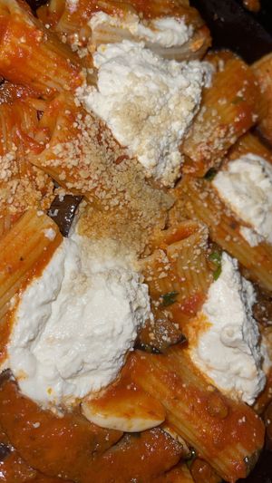 Rigatoni ala Norma  #Veganuary at 3 Brothers Vegan Cafe in Copiague