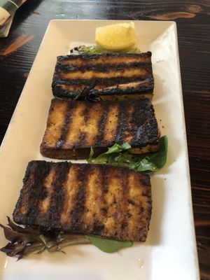 Grilled tofu   at 3 Brothers Vegan Cafe in Copiague